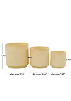 Buy 😍 Modern Magnesium Oxide Planter - Set of 3 by Monroe Lane 💯 -Monroe Lane Sales Belk 33141