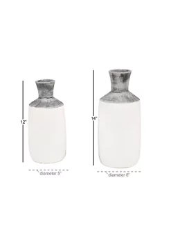 Top 10 😍 Coastal Ceramic Vase - Set of 2 by Monroe Lane 💯 -Monroe Lane Sales Belk 33161