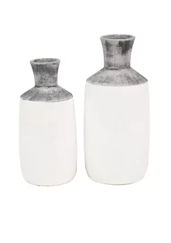 Top 10 😍 Coastal Ceramic Vase - Set of 2 by Monroe Lane 💯 -Monroe Lane Sales Belk 33163