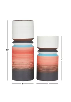 New 🥰 Modern Ceramic Vase - Set of 2 by Monroe Lane ❤️ -Monroe Lane Sales Belk 33167