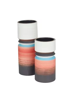 New 🥰 Modern Ceramic Vase - Set of 2 by Monroe Lane ❤️ -Monroe Lane Sales Belk 33168