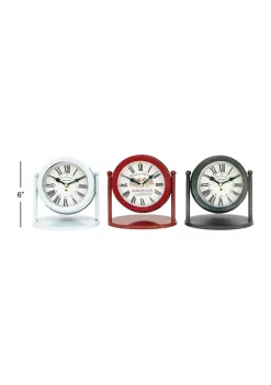 Deals 👍 Vintage Metal Clock - Set of 3 by Monroe Lane 💯 -Monroe Lane Sales Belk 33186