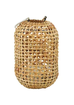 Deals 💯 Natural Metal Candle Lantern by Monroe Lane 🤩 -Monroe Lane Sales Belk 33207