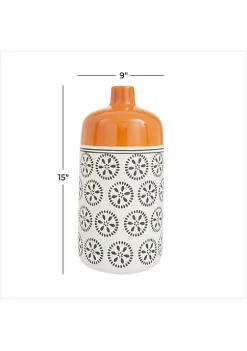 Budget 🎁 Transitional Ceramic Vase by Monroe Lane 🛒 -Monroe Lane Sales Belk 33212