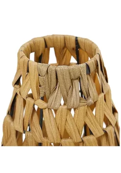 Best deal ⭐ Natural Plastic Rattan Candle Lantern by Monroe Lane 🎁 -Monroe Lane Sales Belk 33229