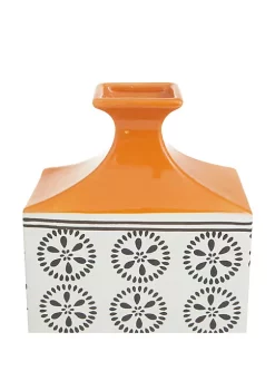 Budget 🎉 Transitional Ceramic Vase by Monroe Lane 👏 -Monroe Lane Sales Belk 33238