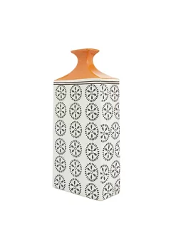 Budget 🎉 Transitional Ceramic Vase by Monroe Lane 👏 -Monroe Lane Sales Belk 33240