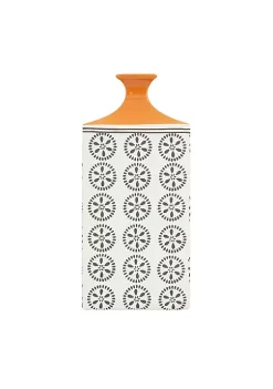 Budget 🎉 Transitional Ceramic Vase by Monroe Lane 👏 -Monroe Lane Sales Belk 33241