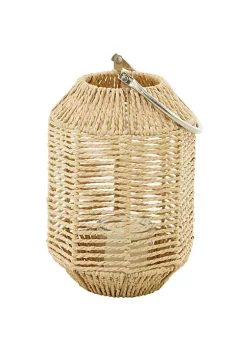 Buy 😍 Natural Metal Candle Lantern by Monroe Lane ✨ -Monroe Lane Sales Belk 33297