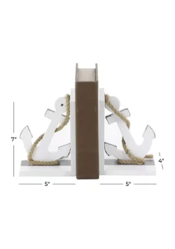 Best Pirce ⭐ Coastal Wood Bookends - Set of 2 by Monroe Lane 🛒 -Monroe Lane Sales Belk 33334