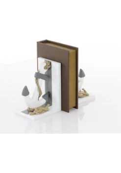 Best Pirce ⭐ Coastal Wood Bookends - Set of 2 by Monroe Lane 🛒 -Monroe Lane Sales Belk 33335