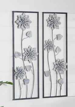 Budget 🎁 Contemporary Metal Wall Decor - Set of 2 by Monroe Lane 🎁