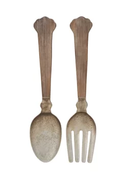 Outlet 🔥 Farmhouse Metal Wall Decor - Set of 2 by Monroe Lane 🥰 -Monroe Lane Sales Belk 3345