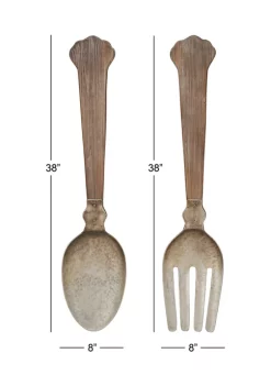 Outlet 🔥 Farmhouse Metal Wall Decor - Set of 2 by Monroe Lane 🥰 -Monroe Lane Sales Belk 3346