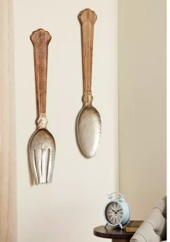 Outlet 🔥 Farmhouse Metal Wall Decor - Set of 2 by Monroe Lane 🥰 -Monroe Lane Sales Belk 3347