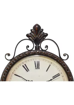 Best Pirce 👏 Rustic Metal Clock by Monroe Lane 🥰 -Monroe Lane Sales Belk 3416