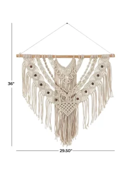 Hot Sale ⭐ Bohemian Cotton Wall Decor by Monroe Lane 😀 -Monroe Lane Sales Belk 3423