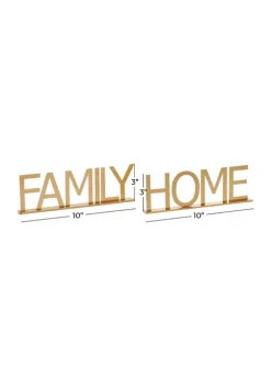 Deals ✔️ Traditional Metal Decorative Sign - Set of 2 by Monroe Lane ⌛ -Monroe Lane Sales Belk 3430