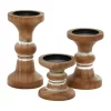 Best reviews of 🎁 Farmhouse Wood Candle Holder - Set of 3 by Monroe Lane 🎉