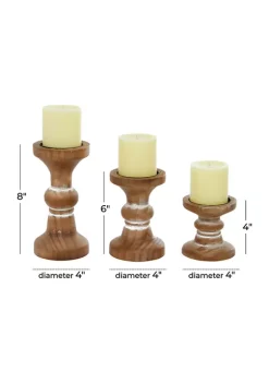 Best reviews of 🎁 Farmhouse Wood Candle Holder - Set of 3 by Monroe Lane 🎉 -Monroe Lane Sales Belk 3442