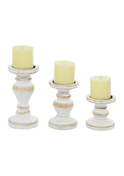 Best reviews of 🎁 Farmhouse Wood Candle Holder - Set of 3 by Monroe Lane 🎉 -Monroe Lane Sales Belk 3444