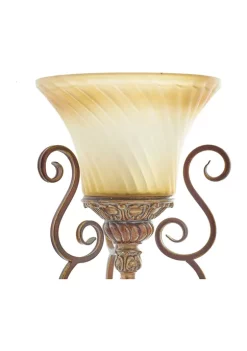 Deals 👏 Mediterranean Metal Uplight - Set of 2 by Monroe Lane ⭐ -Monroe Lane Sales Belk 3470