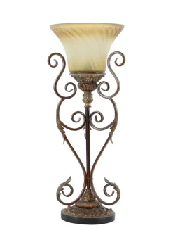 Deals 👏 Mediterranean Metal Uplight - Set of 2 by Monroe Lane ⭐ -Monroe Lane Sales Belk 3471