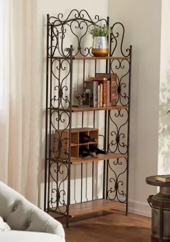 Deals ๐ Farmhouse Metal Bakers Rack by Monroe Lane โ๏ธ