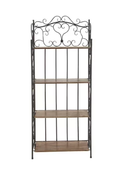 Deals 👏 Farmhouse Metal Bakers Rack by Monroe Lane ✔️ -Monroe Lane Sales Belk 3520