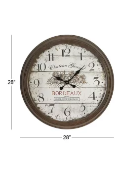 Promo 🤩 Vintage Metal Wall Clock by Monroe Lane 🎁 -Monroe Lane Sales Belk 3552