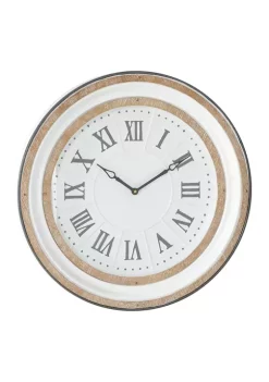Hot Sale ๐งจ Farmhouse Metal Wall Clock by Monroe Lane โค๏ธ