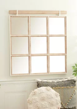 Flash Sale 👍 Rustic Wood Wall Mirror by Monroe Lane 👏