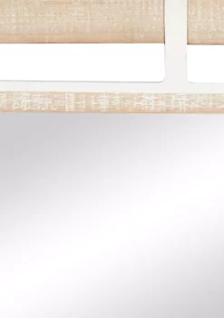 Flash Sale 👍 Rustic Wood Wall Mirror by Monroe Lane 👏 -Monroe Lane Sales Belk 3615