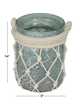 Best Pirce 👏 Coastal Glass Candle Lantern by Monroe Lane 😀 -Monroe Lane Sales Belk 3671
