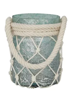 Best Pirce 👏 Coastal Glass Candle Lantern by Monroe Lane 😀 -Monroe Lane Sales Belk 3672