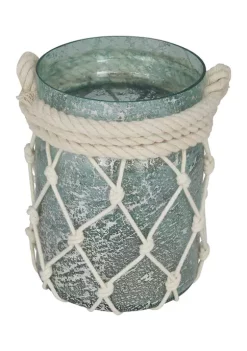 Best Pirce 👏 Coastal Glass Candle Lantern by Monroe Lane 😀 -Monroe Lane Sales Belk 3673