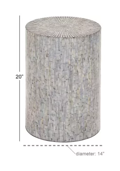 Wholesale 😍 Contemporary 👩 Mother of Pearl Accent Table by Monroe Lane ❤️ -Monroe Lane Sales Belk 3682