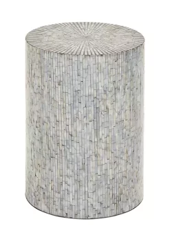 Wholesale 😍 Contemporary 👩 Mother of Pearl Accent Table by Monroe Lane ❤️ -Monroe Lane Sales Belk 3685