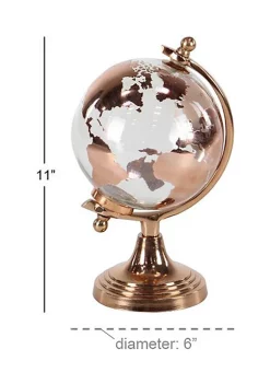 New 🛒 Traditional Aluminum Globe by Monroe Lane 🎉 -Monroe Lane Sales Belk 3706