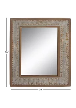 Brand new 🤩 Farmhouse Wood Wall Mirror by Monroe Lane 💯 -Monroe Lane Sales Belk 3714