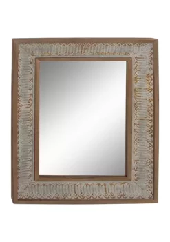 Brand new 🤩 Farmhouse Wood Wall Mirror by Monroe Lane 💯 -Monroe Lane Sales Belk 3716
