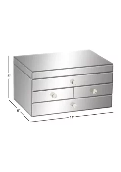 Brand new ❤️ Glam Glass Jewelry Box by Monroe Lane 💯 -Monroe Lane Sales Belk 3720