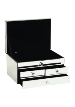 Brand new ❤️ Glam Glass Jewelry Box by Monroe Lane 💯 -Monroe Lane Sales Belk 3721