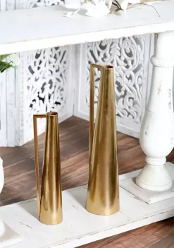 Wholesale 😍 Modern Metal Vase - Set of 2 by Monroe Lane 🌟 -Monroe Lane Sales Belk 3727