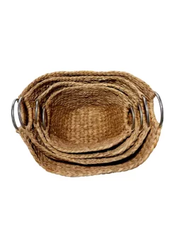 Best deal 🎉 Contemporary Seagrass Storage Basket - Set of 4 by Monroe Lane 🎉 -Monroe Lane Sales Belk 3732