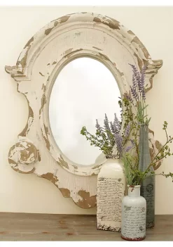 Deals 🔔 Vintage Fiberglass Wall Mirror by Monroe Lane 🛒