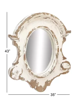 Deals 🔔 Vintage Fiberglass Wall Mirror by Monroe Lane 🛒 -Monroe Lane Sales Belk 3747