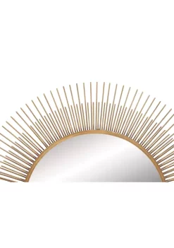 Deals ⌛ Modern Metal Wall Mirror by Monroe Lane 🛒 -Monroe Lane Sales Belk 3807