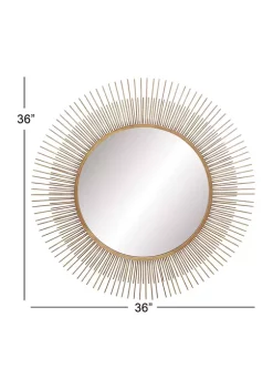 Deals ⌛ Modern Metal Wall Mirror by Monroe Lane 🛒 -Monroe Lane Sales Belk 3808