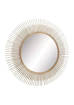 Deals ⌛ Modern Metal Wall Mirror by Monroe Lane 🛒 -Monroe Lane Sales Belk 3809